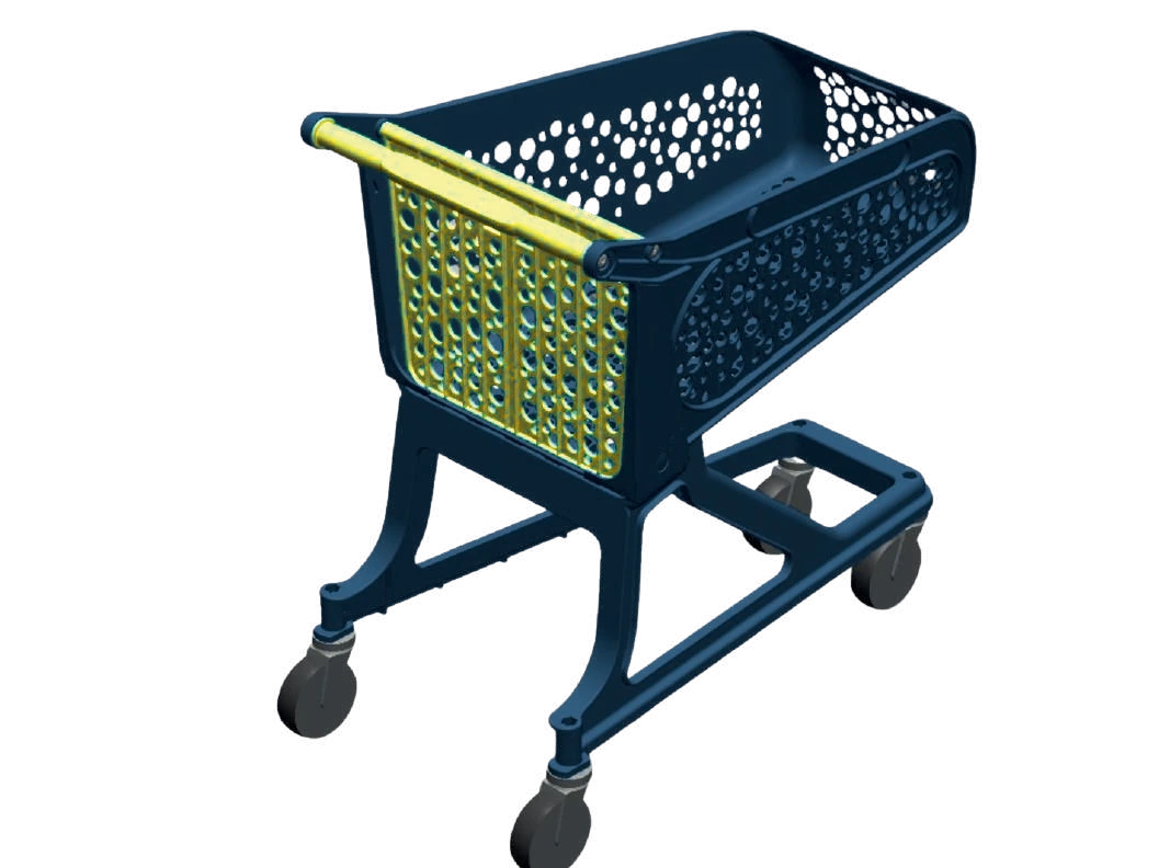 Navy and lime Everyday 90 shopping trolley Navy and lime Everyday 90 shopping trolley