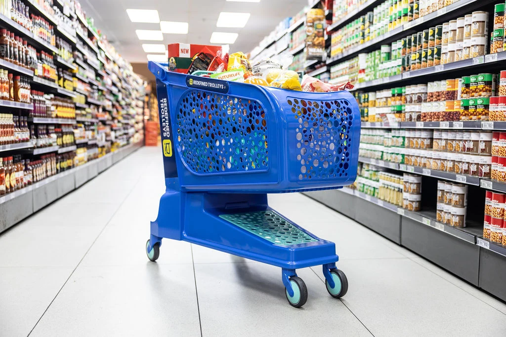 Redefined trolley photographed in store